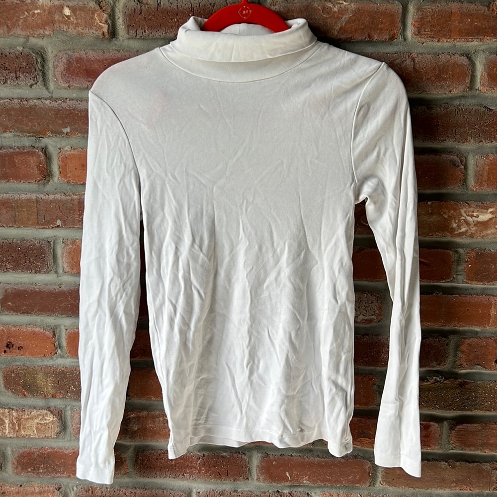 JCrew White Turtleneck